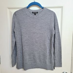 Extra Fine Merino Wool Sweater, Banana Republic, Gray, Petite XS